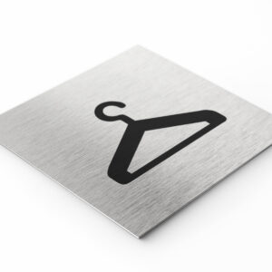 PLAQUETTE OPTIQUE INOX 120X120X1 mm "CINTRE"