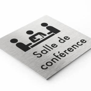 PLAQUETTE OPTIQUE INOX 120X120X1 mm "CONFERENCE"