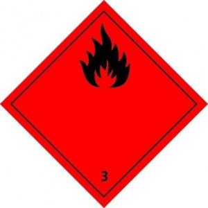 PLAQUE ADR "INFLAMABLE"