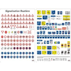 2 PLAQUES  EN PVC "VIKUPOR" 4 mmDIMENSIONS: 800 x 1220 mm,"CODE DE LA ROUTE" IMPRESSION SIMPLE FACE