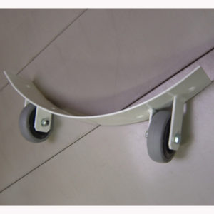 ROUE POUR SUPPORT PVC TYPE LEOen aluminium brut