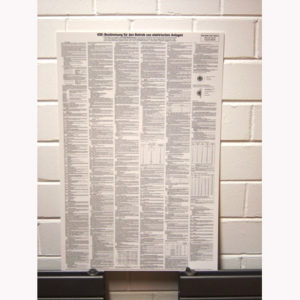 PANNEAU PVC BLANC 650x920
CONSIGNES NORME VDE 0105-100