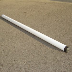 POTEAU ACIER BLANC Ø 60mm,   2500mm