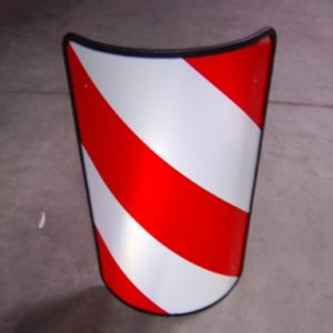 PLAQUE BOMBEE TYPE "CRASCH"  DROITE H.I.