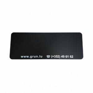 SOUS PLAQUE  PUBLICITAIRE MOTO (NEUTRE)266 x 100 mm    ( R 10 )