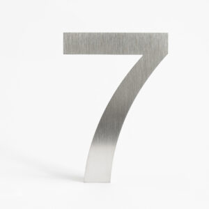 NUMERO EN INOX-RELIEF 115 MMBROSSE "7"
