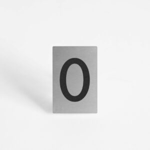 PLAQUETTE OPTIQUE INOX 40x60x1mm "0"