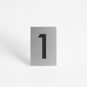PLAQUETTE OPTIQUE INOX 40x60x1mm "1"
