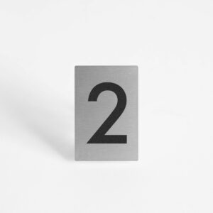 PLAQUETTE OPTIQUE INOX 40x60x1mm "2"