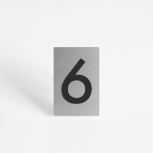 PLAQUETTE OPTIQUE INOX 40x60x1mm "6"