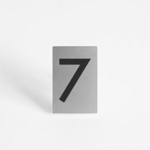 PLAQUETTE OPTIQUE INOX 40x60x1mm "7"