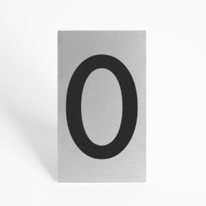 PLAQUETTE OPTIQUE INOX 70x120x1mm "0"