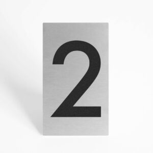 PLAQUETTE OPTIQUE INOX 70x120x1mm "2"