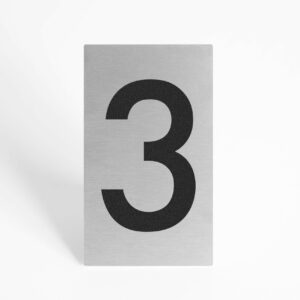 PLAQUETTE OPTIQUE INOX 70x120x1mm "3"