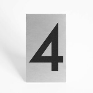 PLAQUETTE OPTIQUE INOX 70x120x1mm "4"