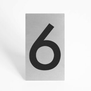 PLAQUETTE OPTIQUE INOX 70x120x1mm "6"