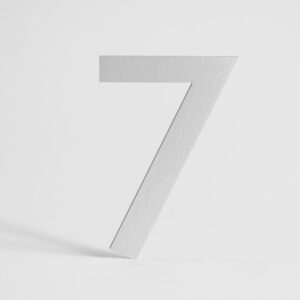 NUMERO EN ALU-RELIEF 110 MMNATURE "7"