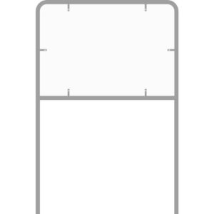 CADRE ACIER GALVA. Ø 48mm, 2000x500mm