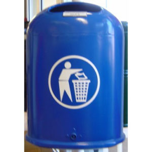 POUBELLE ACIER LAQUE COULEUR STANDARD
stock vert RAL 6001
TYPE:  HH2000    40 LITRES