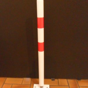 POTEAU  AVEC PLATINE  60x1000 mm
FIXE, SANS OEILLET