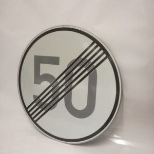 "C,17b"  PANNEAU CHANTIER ROND DIAM.  600 mm              50 KMH