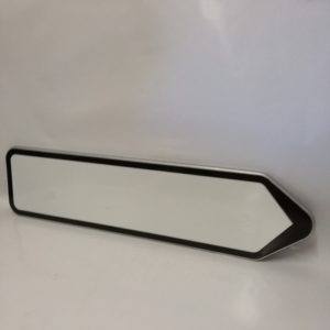 FLECHE "GIR" ALU  REPLIE  BLANC RF, 1000x250mmAVEC FILET NOIR