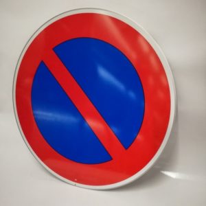 "C,18"  PANNEAU CHANTIER ROND DIAM.  600 mm