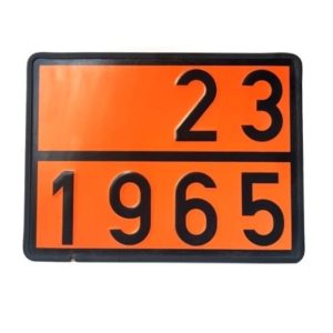 PLAQUE ADR ESTAMPEE  23-1965 (Butane/Propane)