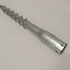 EMBASE GALVANISEE  A VISSER 66/550
AVEC VIS DE SERRAGE