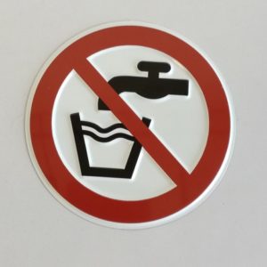 ALUMINIUM ROND   100 mm
"EAU NON-POTABLE""