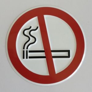 ALUMINIUM ROND   100 mm
"DEFENSE DE FUMER"