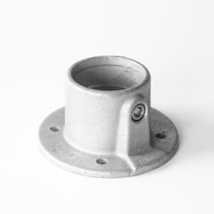 EMBASE EN  FONTE D'ACIER GALVANISE ROND POUR POTEAU Ø 60MM REF.  C11G50