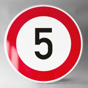 C14 " 5 km/h" ROND 600mm REFL.RANDFORM