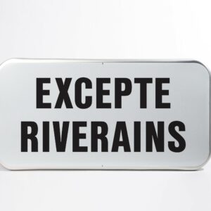 PST18   RECTA. 500x250mm REFL. RANDFORM             "EXCEPTE RIVERAINS"