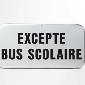 PST23   RECTA. 500x250mm REFL. RANDFORM             "EXCEPTE BUS SCOLAIRE"