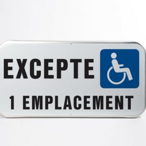 PST39   RECTA. 500x250mm REFL. RANDFORM               PICTO HAND ,  SUR 1 EMPLACEMENT