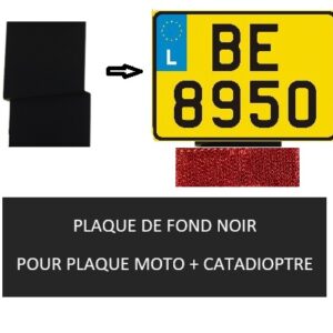 PLAQUE DE FOND POUR pour CATADIOPTRE MOTO
dim: 50/55 X 55