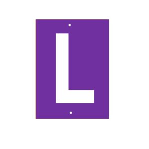 w - JEUNE CONDUCTEUR "L"  BLEU/BLANC