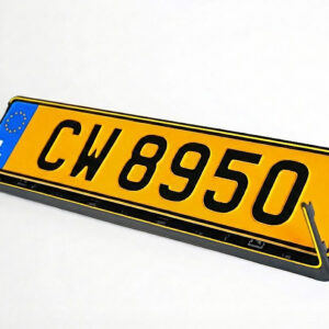 CADRE PVC PUBLICITAIRE TYPE "CLIP-TOP 4"  ( NEUTRE )(  AVEC FILET JAUNE )